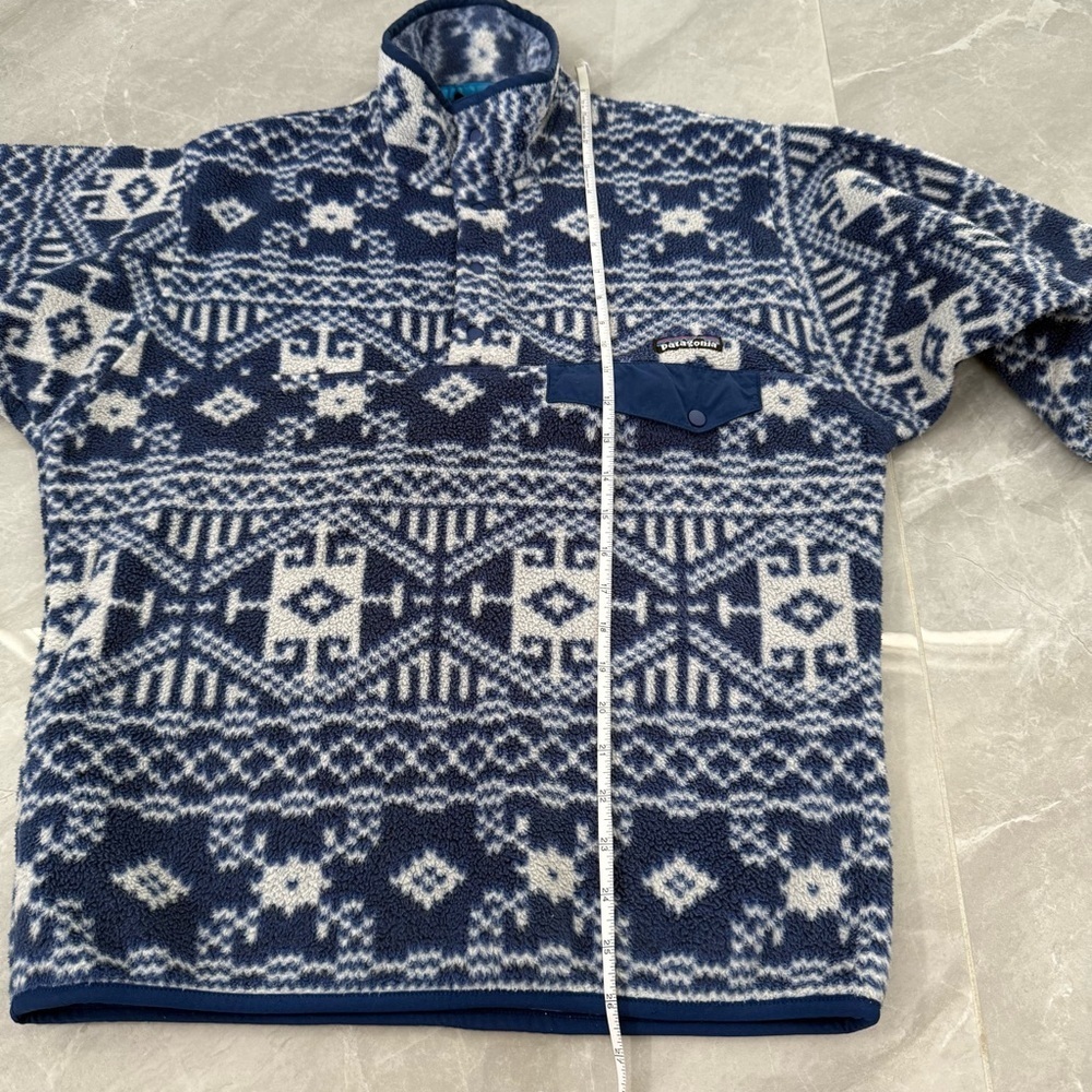 Men’s Vintage Patagonia Synchilla Nordic Fisher Snap-T Pullover Jacket Small - Picture 16 of 16